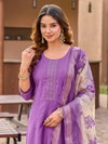 Copper By Aanchi Roman Silk Wholesale Kurti With Bottom Dupatta In India